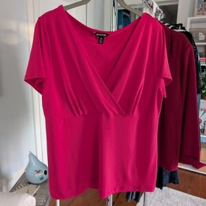 George Women's Vibrant Pink Short Sleeve Top